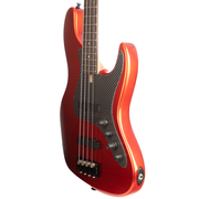 Brubaker JXB-4 Standard Bass Guitar - Tangerine Metallic