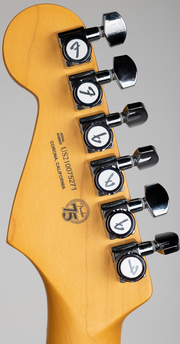 Fender American Ultra Luxe Stratocaster® Electric Guitar, Plasma Red Burst