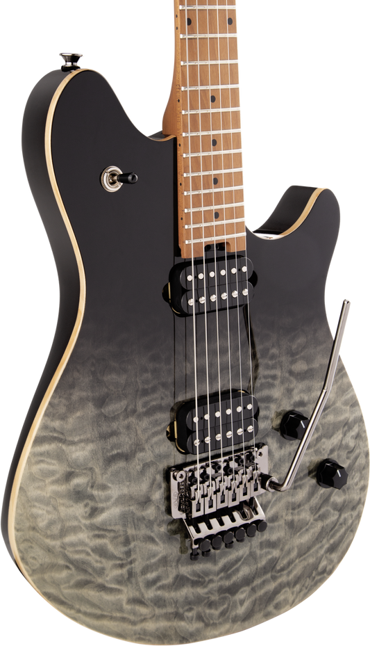 EVH Wolfgang® Standard QM Electric Guitar Baked Maple Fingerboard, Black Fade