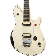 EVH Limited Edition Wolfgang Special Striped Series Guitar - Distressed Ivory