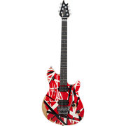 EVH Limited Edition Wolfgang Special Striped Series Electric Guitar - Red, Black, and White, Aged