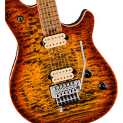 EVH Wolfgang Special QM Electric Guitar -Baked Maple Fingerboard, Tiger Eye Glow