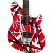 EVH Wolfgang Special Striped Series Electric Guitar - Red, Black, and White