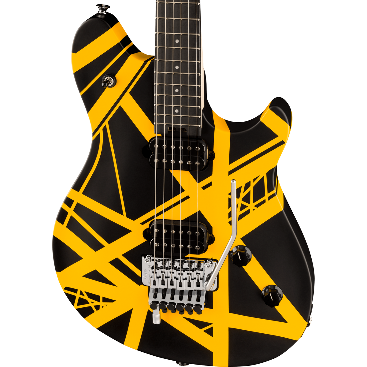 EVH Wolfgang Special Striped Series Electric Guitar - Black and Yellow