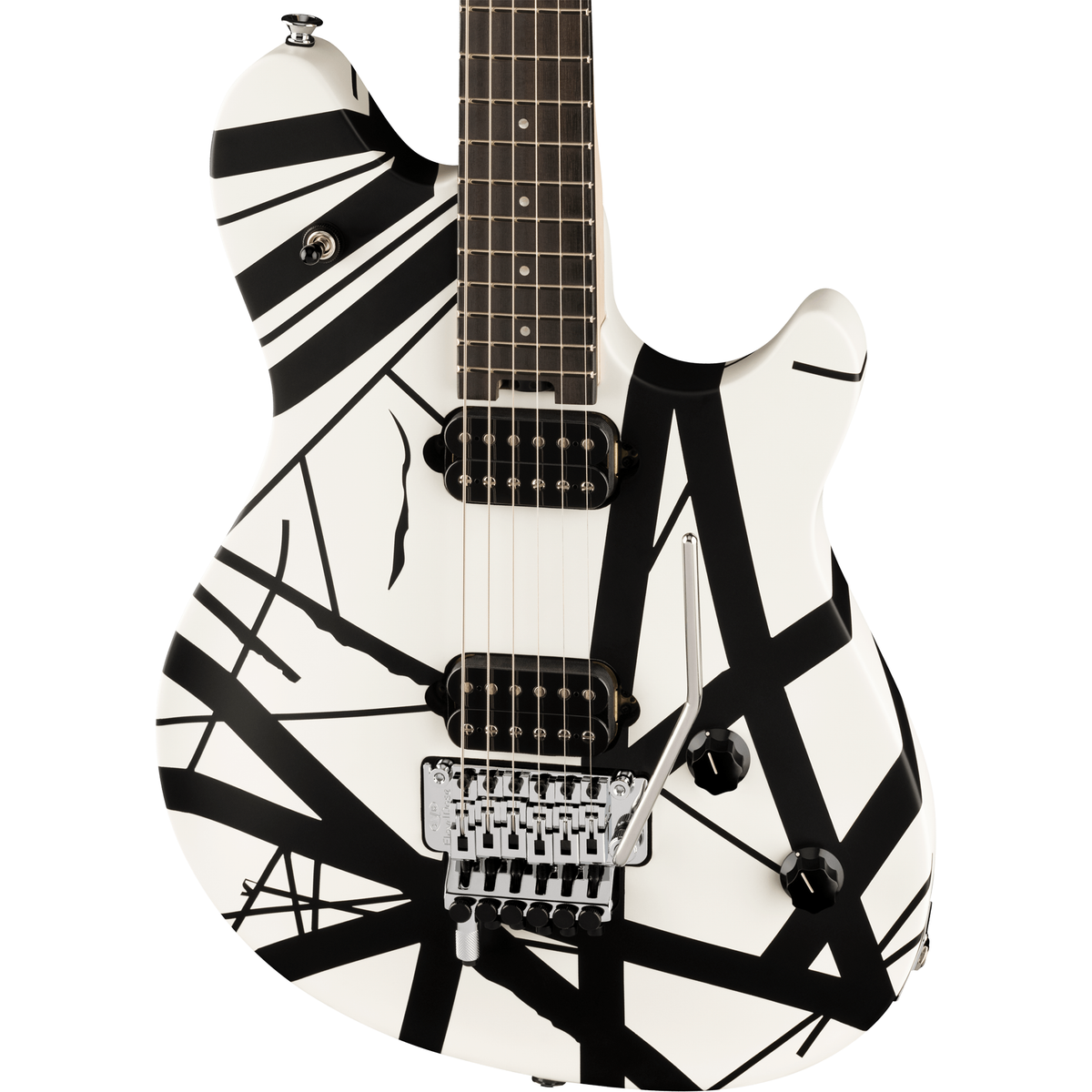 EVH Wolfgang Special Striped Series Electric Guitar - Black and White