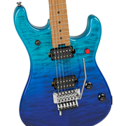 EVH 5150 Series Deluxe QM Electric Guitar - Pacific Drift
