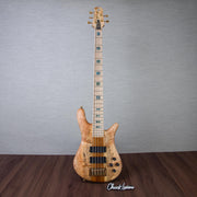 Spector USA Custom NS-5 5-String Electric Bass Guitar - Chestnut Natural - #2224