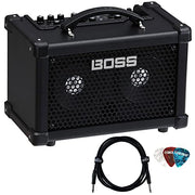 Boss Dual Cube LX Portable Bass Guitar Combo Amplifier w/ Instrument Cable