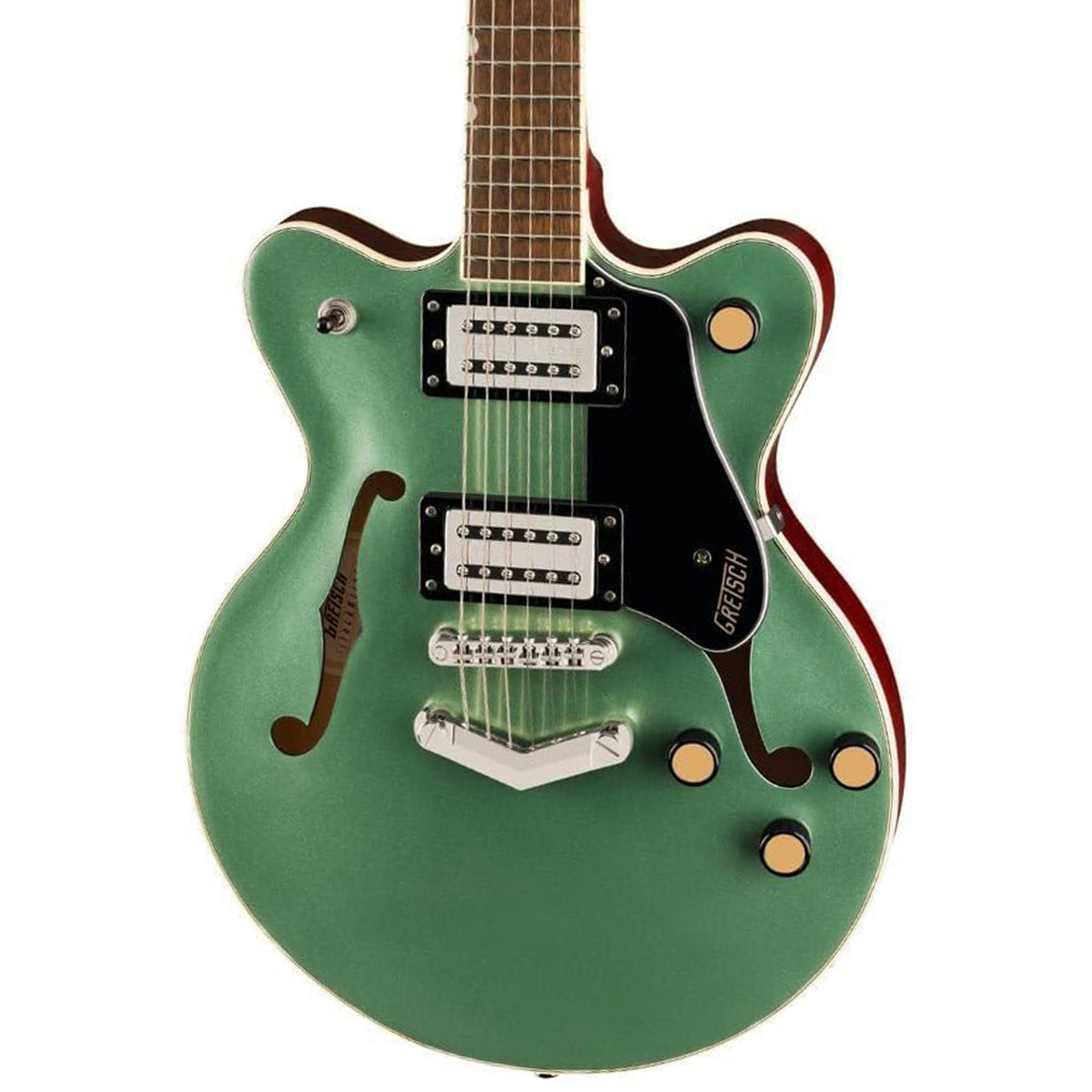 Gretsch G2655 Streamliner Center Block Jr. Double-Cut Semi-hollowbody Guitar - Steel Olive