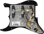 Fender Custom Shop Texas Special SSS Pre-Wired Stratocaster Pickguard - Black w/ Instrument Cable