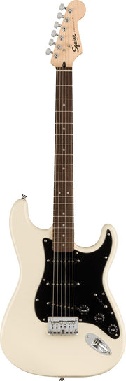 Fender Squier Bullet Stratocaster HT, Black Pickguard - Olympic White w/ Gig Bag