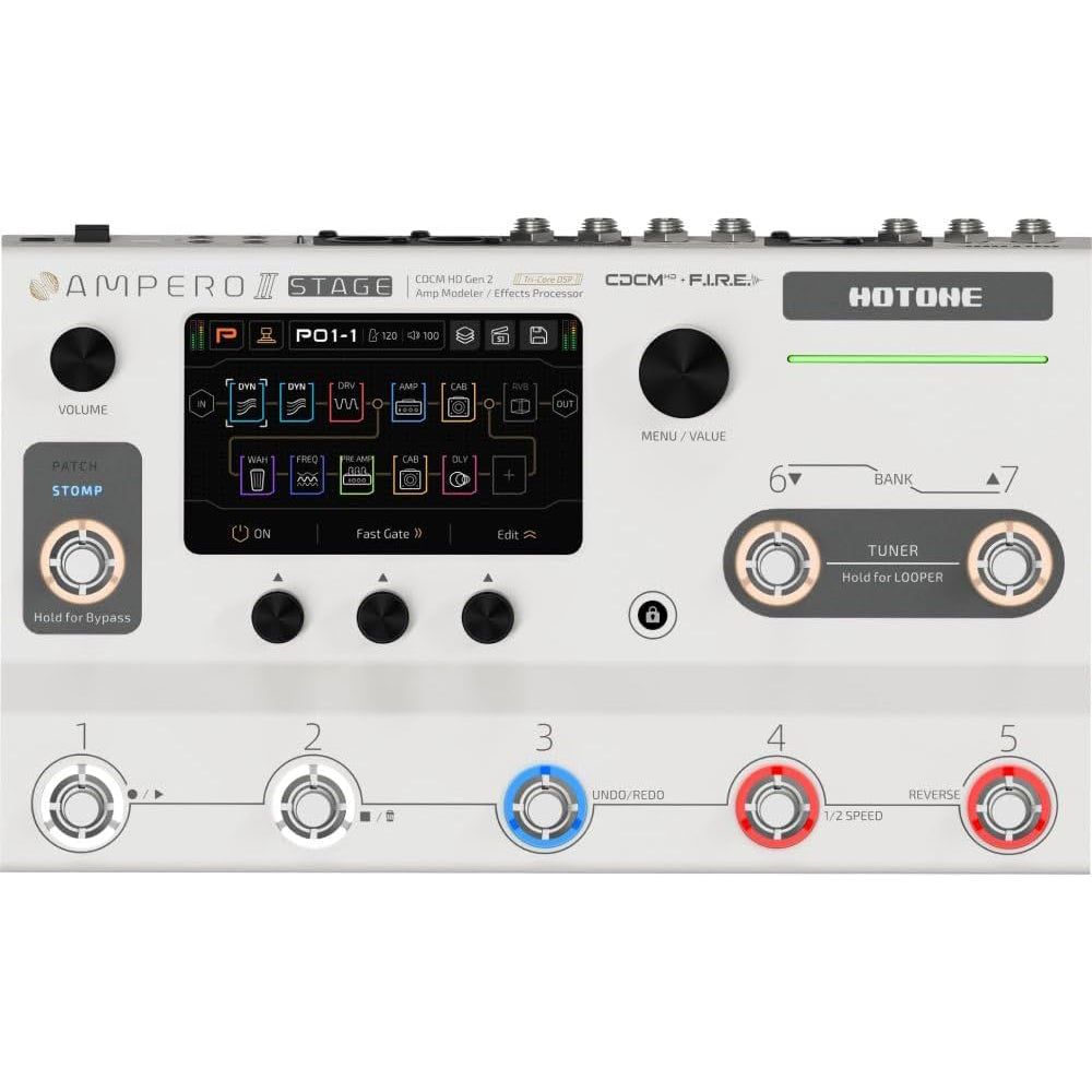 Hotone Ampero II Stage Amp Modeler/Effects Processor Guitar Pedal