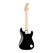 Fender Squier 3/4-Size Kids Mini Strat Electric Guitar, Left Handed - Black w/ Amplifier