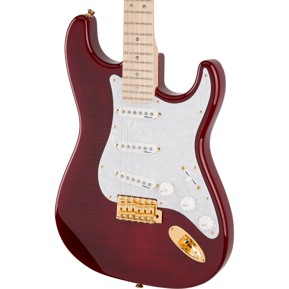 Fender Richie Kotzen Stratocaster Electric Guitar - Transparent Red Burst