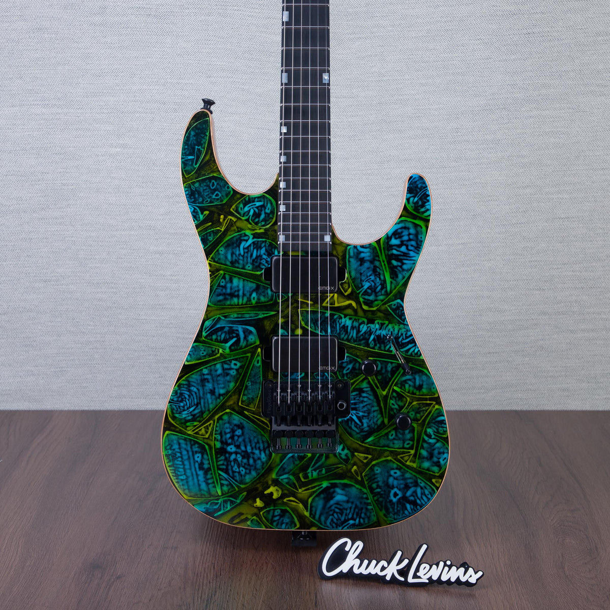 ESP USA M-II DX Electric Guitar - Psychedelic Flame - #US25146