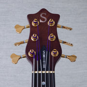 Ken Smith BSR-6TNE Black Tiger Electric Bass Guitar - Burst - #6TNE7084WB26
