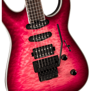 Jackson Pro Plus Series Soloist SLA3Q, Ebony Fingerboard Electric Guitar - Fuschia Burst