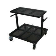 ProX X-BeatWagon Professional Mobile DJ Rolling Workstation with Adjustable Shelf