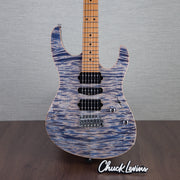 Suhr Modern Plus Electric Guitar, Maple Fingerboard - Trans Blue Denim Slate - #81128