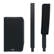 QSC KC12-BK 3000-Watts Active 3-Way Column Loudspeaker System - Black