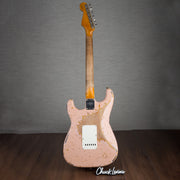 Fender Custom Shop '59 Stratocaster Super Heavy Relic Electric Guitar - Aged Shell Pink Over Chocolate 3-Tone Sunburst