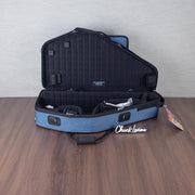 Marcus Bonna Alto and Curved Neck Soprano Double Saxophone Case - Cationic Blue