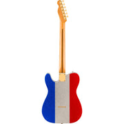 Fender Buck Owens Signature Telecaster Electric Guitar - Red, Silver and Blue Sparkle