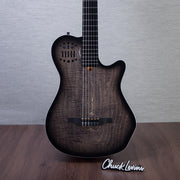 Godin MultiAc Grand Concert SA Nylon String Acoustic-Electric Guitar - Trans Black - CHUCKSCLUSIVE - #26317974
