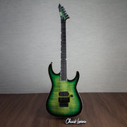 ESP USA M-I FR-DLX Flamed Maple Electric Guitar - Dark Lime Sunburst - #US23093