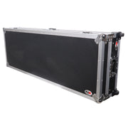 ProX XS-TMC1012WLTFSTND DJ Coffin Flight Case for (2) 1200 Style Turntables 10-inch 12-inch Mixers with Sliding Laptop Shelf and Wheels