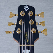 Spector Euro 6 LT Solid Korina Wings 6-String Electric Bass Guitar - Natural Satin - CHUCKSCLUSIVE - #C121NB23483