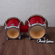 LP Generation II Bongos - Wine Red with Chrome Hardware