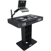ProX XZF-DJCTBL Control Tower DJ Podium for Pioneer DDJ-REV7 XDJ-XZ FLX10 RANE Four - Black Finish