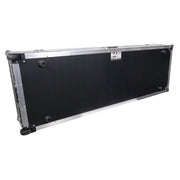 ProX XS-TMC1012WLTFSTND DJ Coffin Flight Case for (2) 1200 Style Turntables 10-inch 12-inch Mixers with Sliding Laptop Shelf and Wheels