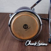 LP Galaxy Giovanni Junior Wood Conga Set with Stand - Purple Ash - CHUCKSCLUSIVE