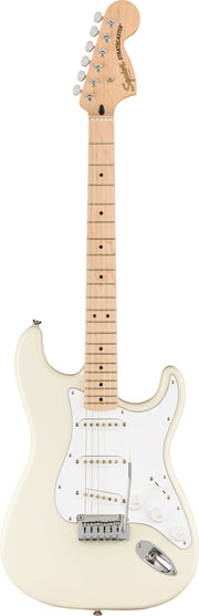 Fender Squier Affinity Stratocaster, Maple - Olympic White w/ Frontman 10G Amp