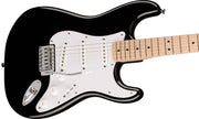 Fender Squier Sonic Stratocaster, White Pickguard - Black