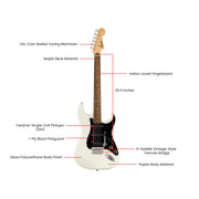 Fender Squier Sonic Stratocaster - Arctic White w/ Frontman 10G