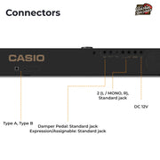 Casio PX-S3100 Privia Slim Digital Piano - Black w/ Adjustable Stand