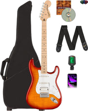 Fender Squier Affinity Stratocaster FMT HSS - Sienna Sunburst w/ Gig Bag