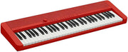 Casio CT-S1 Casiotone 61-Key Keyboard - Red w/ Headphones