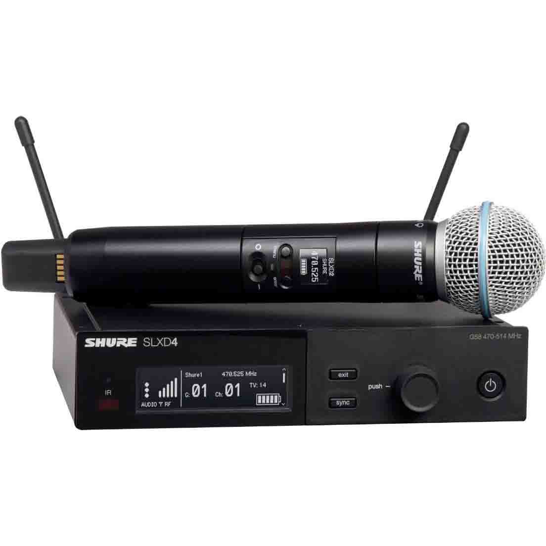 Shure SLXD24/B58 Digital Wireless Handheld Microphone System - H55 Band