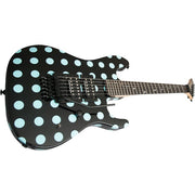 Kramer NightSwan Electric Guitar - Black With Blue Polka Dots