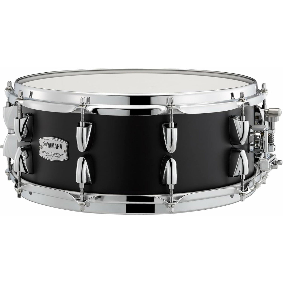 Yamaha TMS-1455LCS Tour Custom Maple 14" x 5.5" Snare Drum - Licorice Satin