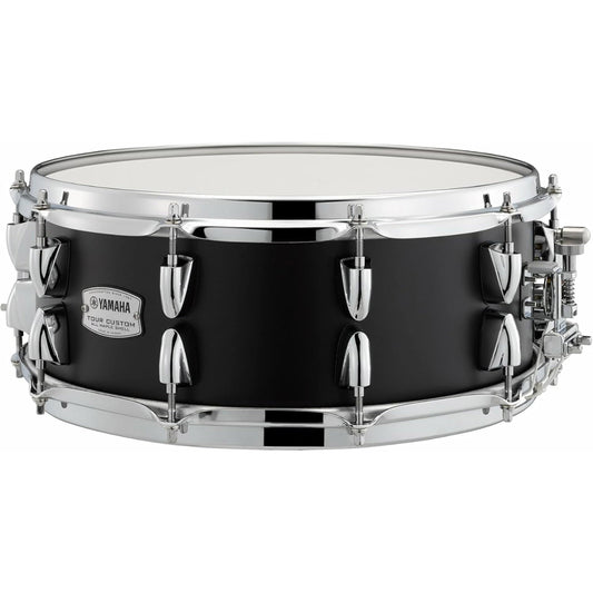 Yamaha TMS-1455LCS Tour Custom Maple 14" x 5.5" Snare Drum - Licorice Satin