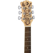 Luna Guitars Henna Dragon 6 String Spruce Acoustic/Electric Guitar