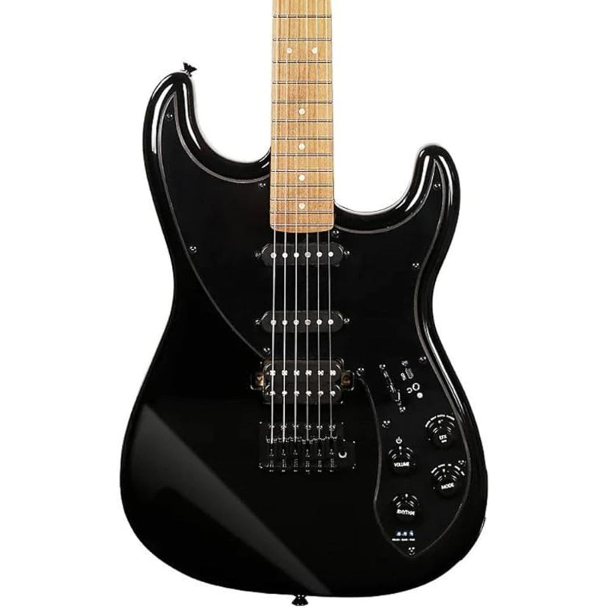 Tyma Guitars E7 Smart Guitar All-In-One Guitar - Moon Shadow Black