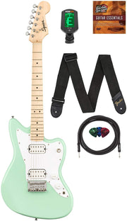 Fender Squier 3/4-Size Kids Mini Jazzmaster HH - Surf Green w/ Cable