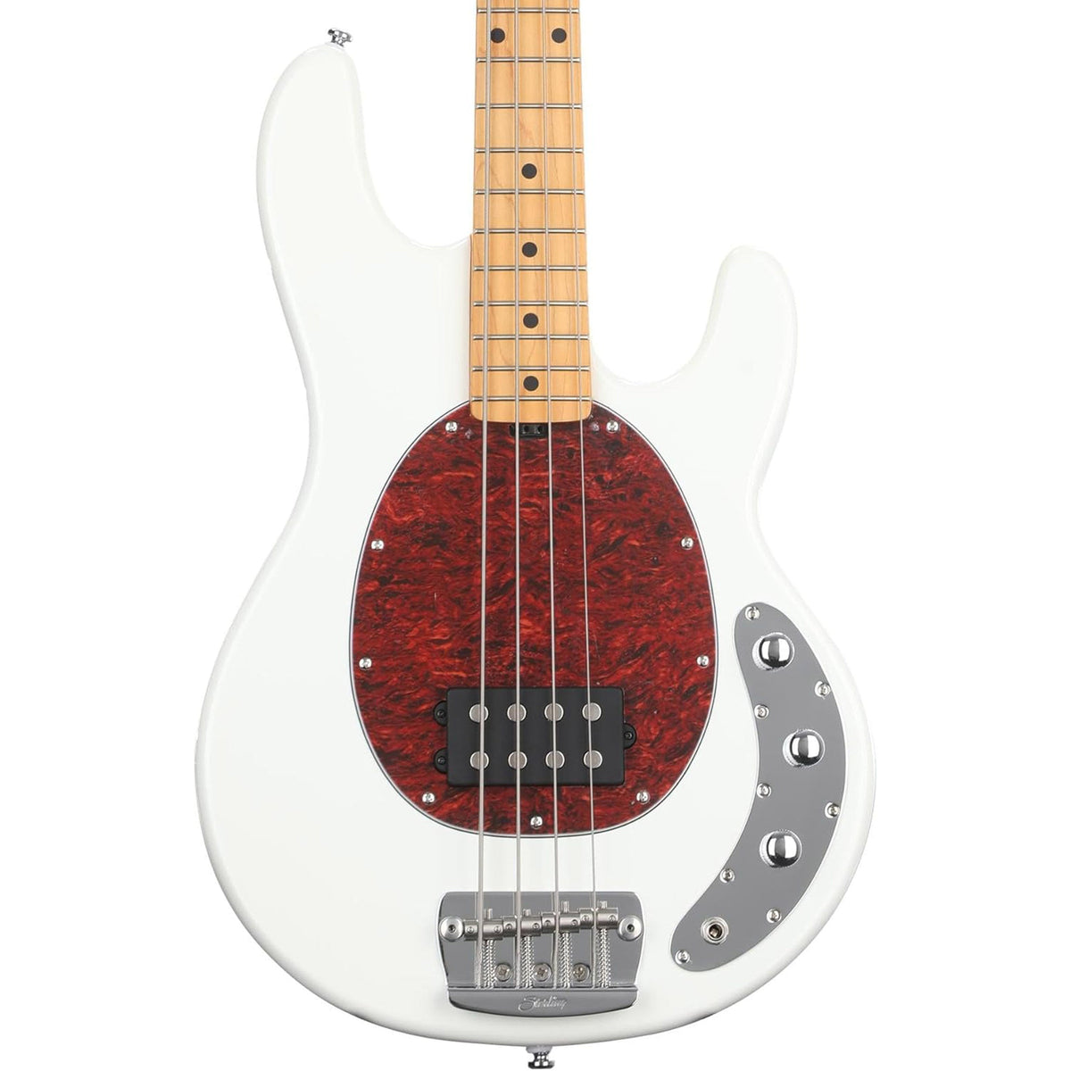 Sterling By Music Man StingRay Classic RAY24CA Bass Guitar - Olympic White