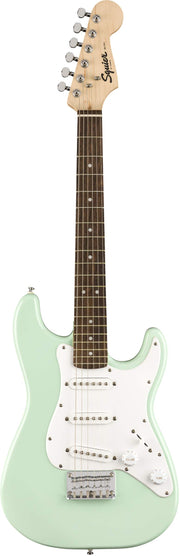 Fender Squier 3/4-Size Kids Mini Strat Electric Guitar - Surf Green w/ Tuner